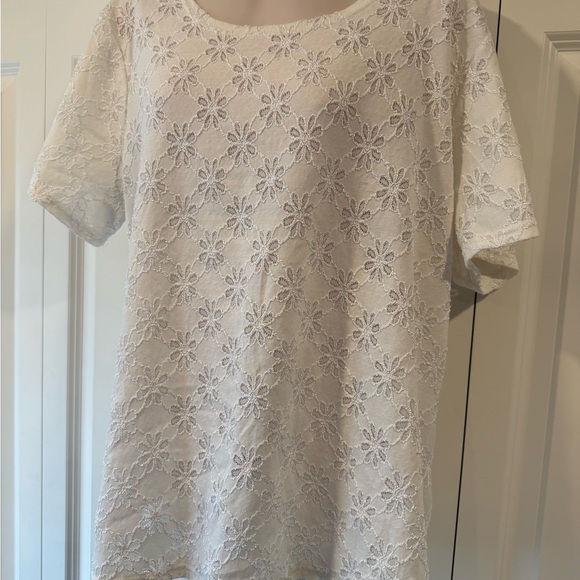 Covington cream semi sheer blouse top 16W 18W - Picture 2 of 3